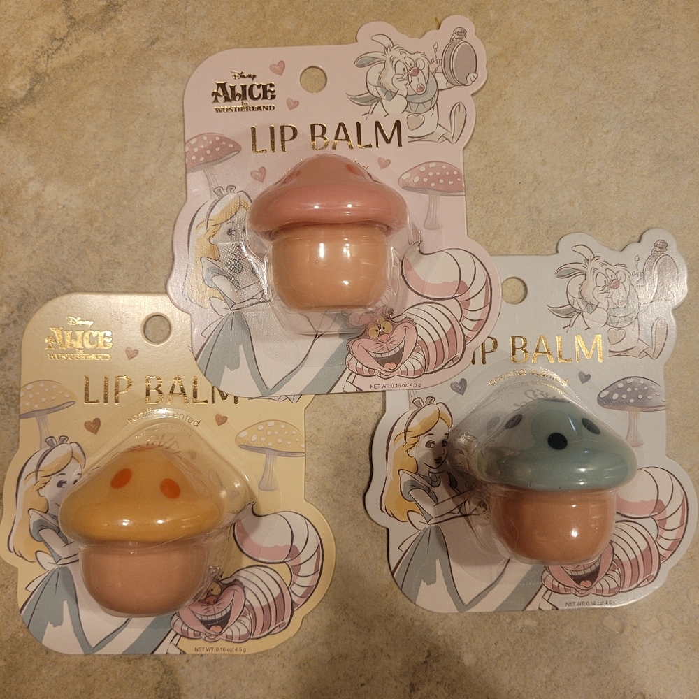 Alice In Wonderland Mushroom Lip Balm Set